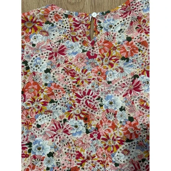 Solitare Women Floral Eyelet Lace 2 Piece Set Top and Shorts Multicolor Size M - Picture 8 of 11